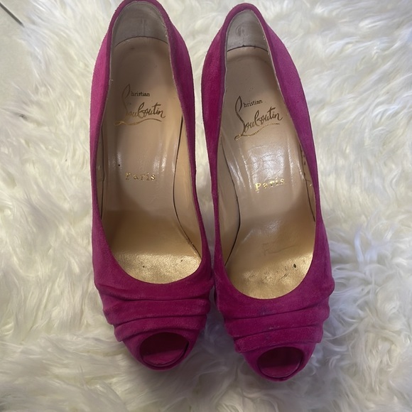Christian Louboutin Suede Heels - Picture 5 of 15